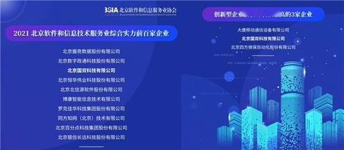 新年捷報，雙榜題名 國雙榮登2021北京軟件和信息服務業年度榜單，引領投資與管理新篇章